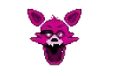 Pink foxy sticker