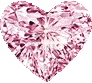 Diamond Heart Pink