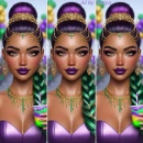 Pretty mardi gras babe