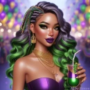 Pretty mardi gras babe #2