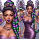 Pretty mardi gras babe #4