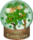leprechaun snow globe