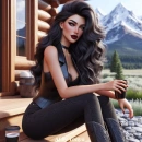 Pretty girl in the mountains #2