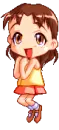 anime girl jumping