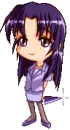 anime girl with a knife