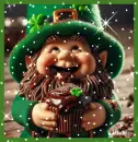Gnome eating cupcake