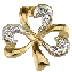 Gold diamond shamrock