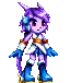 sash lilac fixing her hair