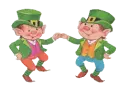 Dancing leprechauns