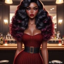 Beautiful lady at the bar #3