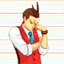 Apollo Justice Thinking Sticker