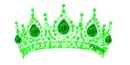 Green diamond tiara