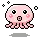 pink  octopus wink