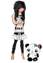 Emo girl With Bear