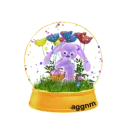 Bunny snow globe