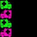 Neon ambulances
