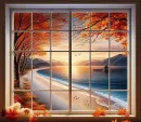Autumn Beach Background