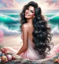Beautiful Woman on the Beach