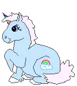 unicorn sitting