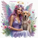 Angel with Dog