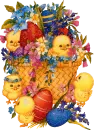 chicks in a basket