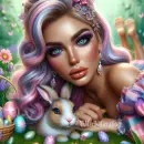Beautiful Easter Girl