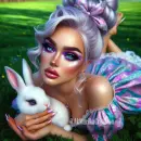 Beautiful Easter Girl