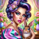 Beautiful Easter Girl