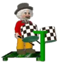 clown playing the drums