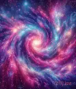 Glittery Galaxy Background