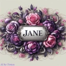 Pretty flower tag (Jane)