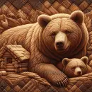 Bear and cub