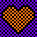 checkered heart