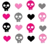 skulls n hearts