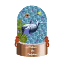 Protect the Dolphins snow globe