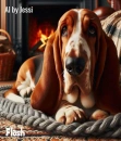 Basset Hound Background- Flash