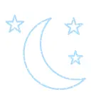 moon and stars