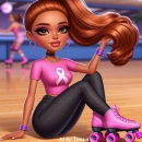 Roller skating cutie 
