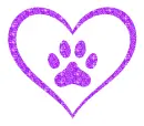 heart and paw print
