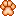 orange paw pixel