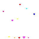 colorful hearts