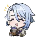 anime girl drinking