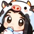 anime girl cow