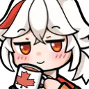 anime girl drinking coffee