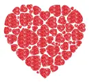 heart made of hearts