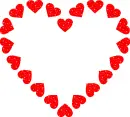heart made of hearts