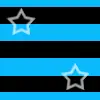 neon blue and black stripes