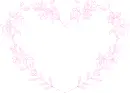 heart shaped frame with flowers around