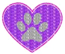 heart with paw print
