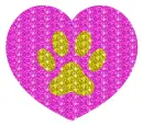 heart with paw print